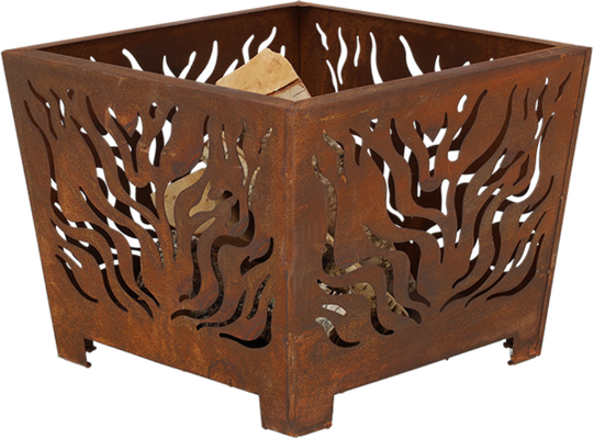 Brasero Dise�o Cuadrado Oxido S